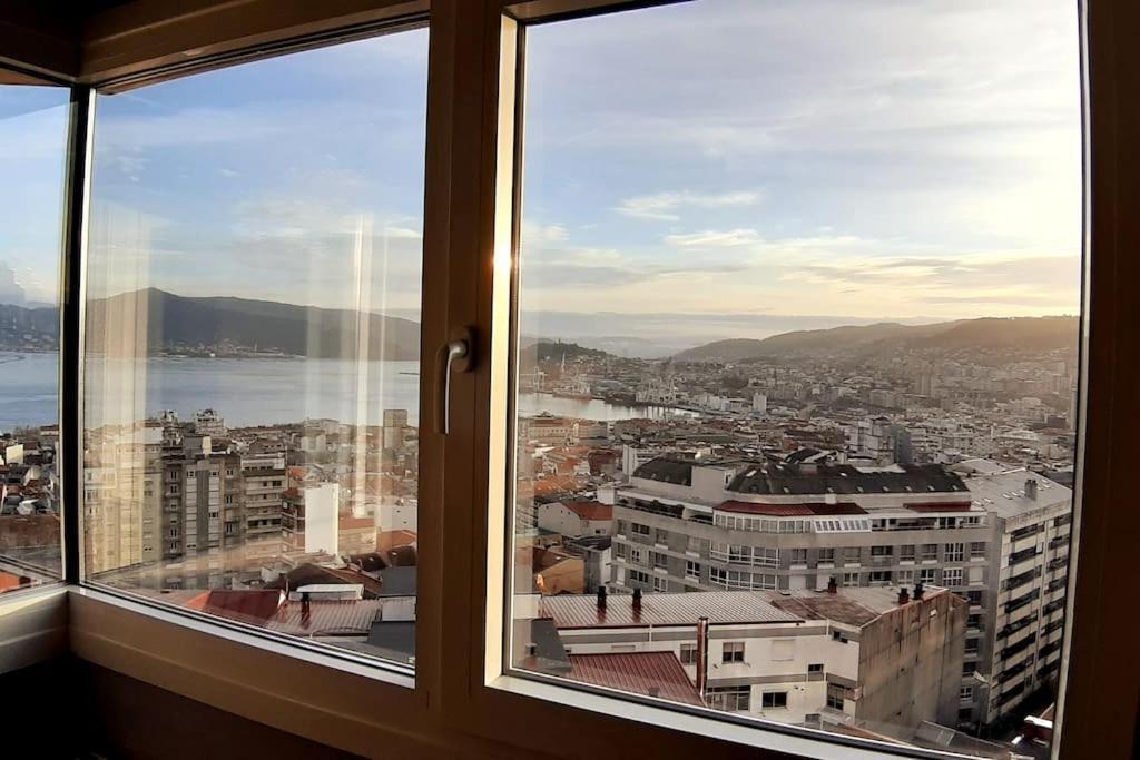 Ferienwohnung Vistas A La Ria Y Garaje En El Castro, Centro Vigo Exterior foto